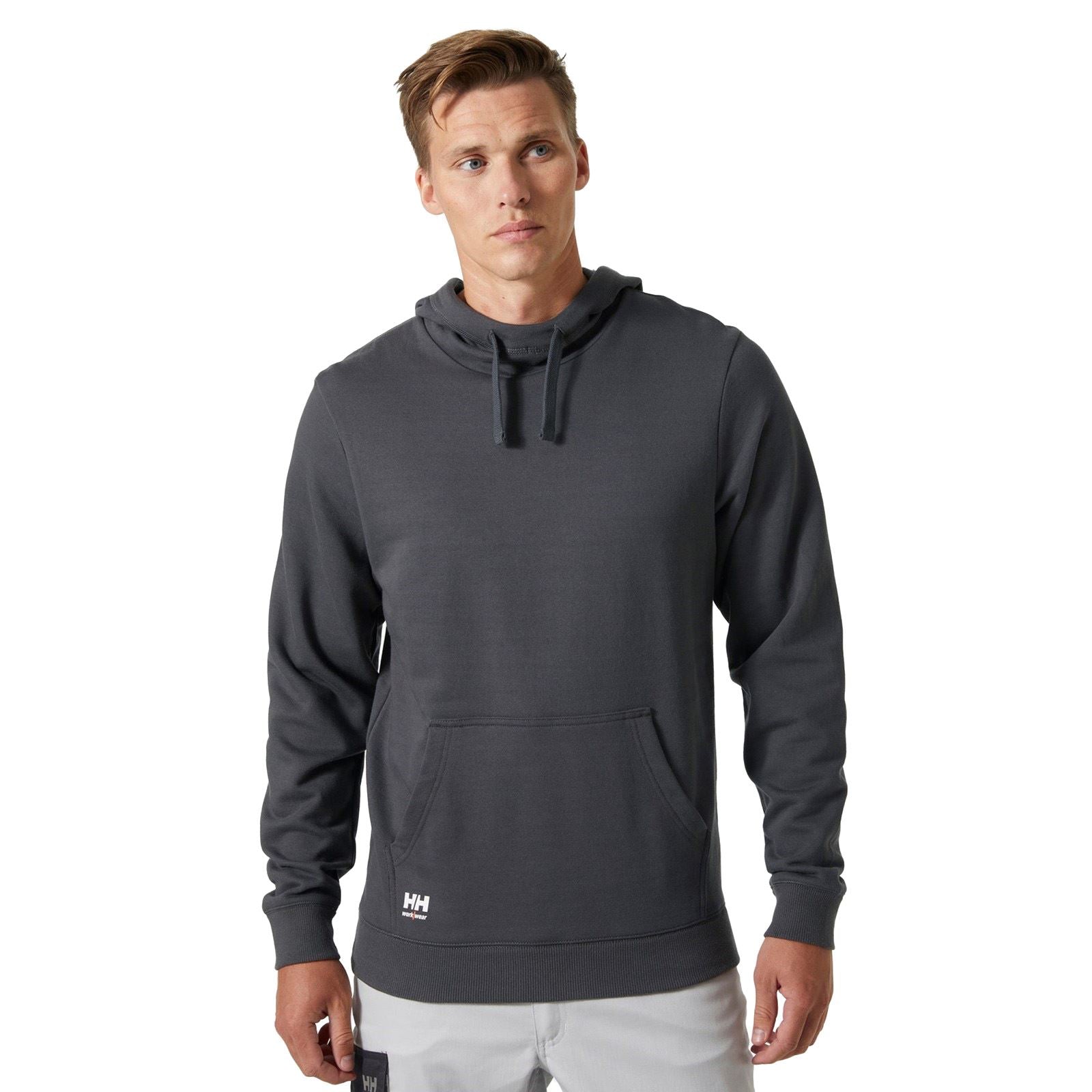 Helly Hansen Workwear Classic Sweat À Capuche Gris En Coton Pour Homme