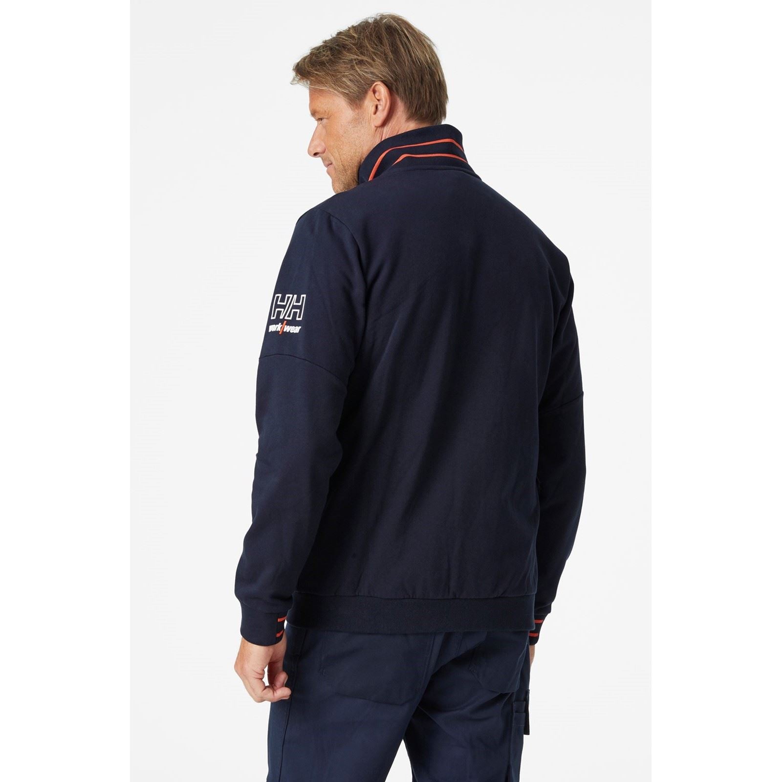 Helly Hansen Workwear Kensington Zip Sweatshirt Bleu En Coton Pour Homme