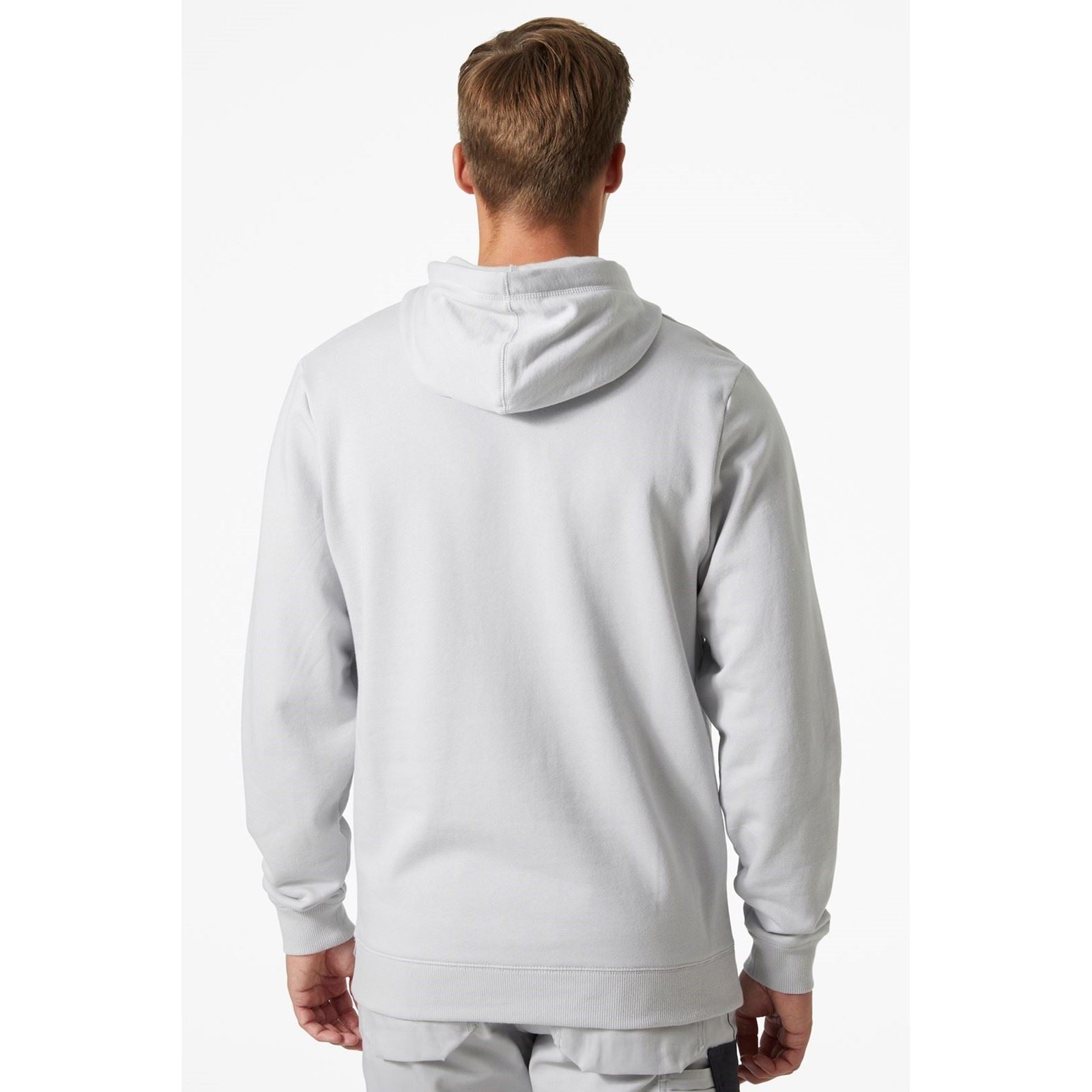 Helly Hansen Workwear Classic Sweat À Capuche Gris En Coton Pour Homme