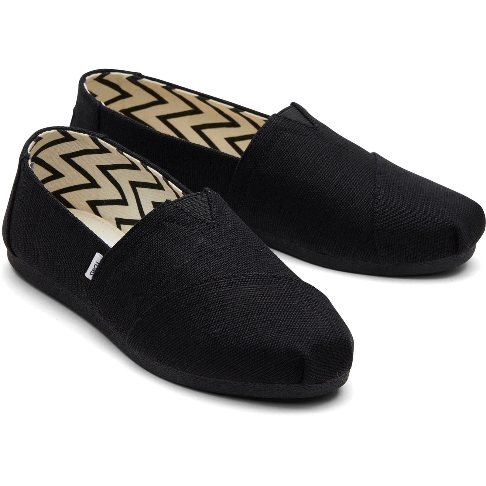 TOMS Alpargata Classic Espadrilles Noires En Coton Pour Femmes