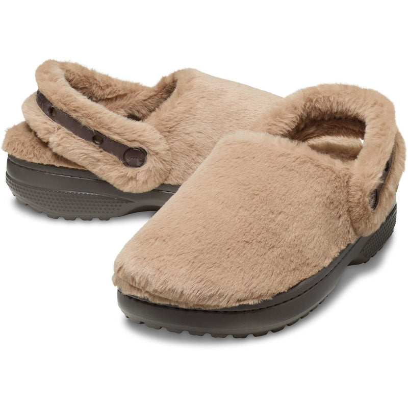 Crocs Classic Unfurgettable Sabots En Chocolat Au Lait Pour Femmes En Polyester