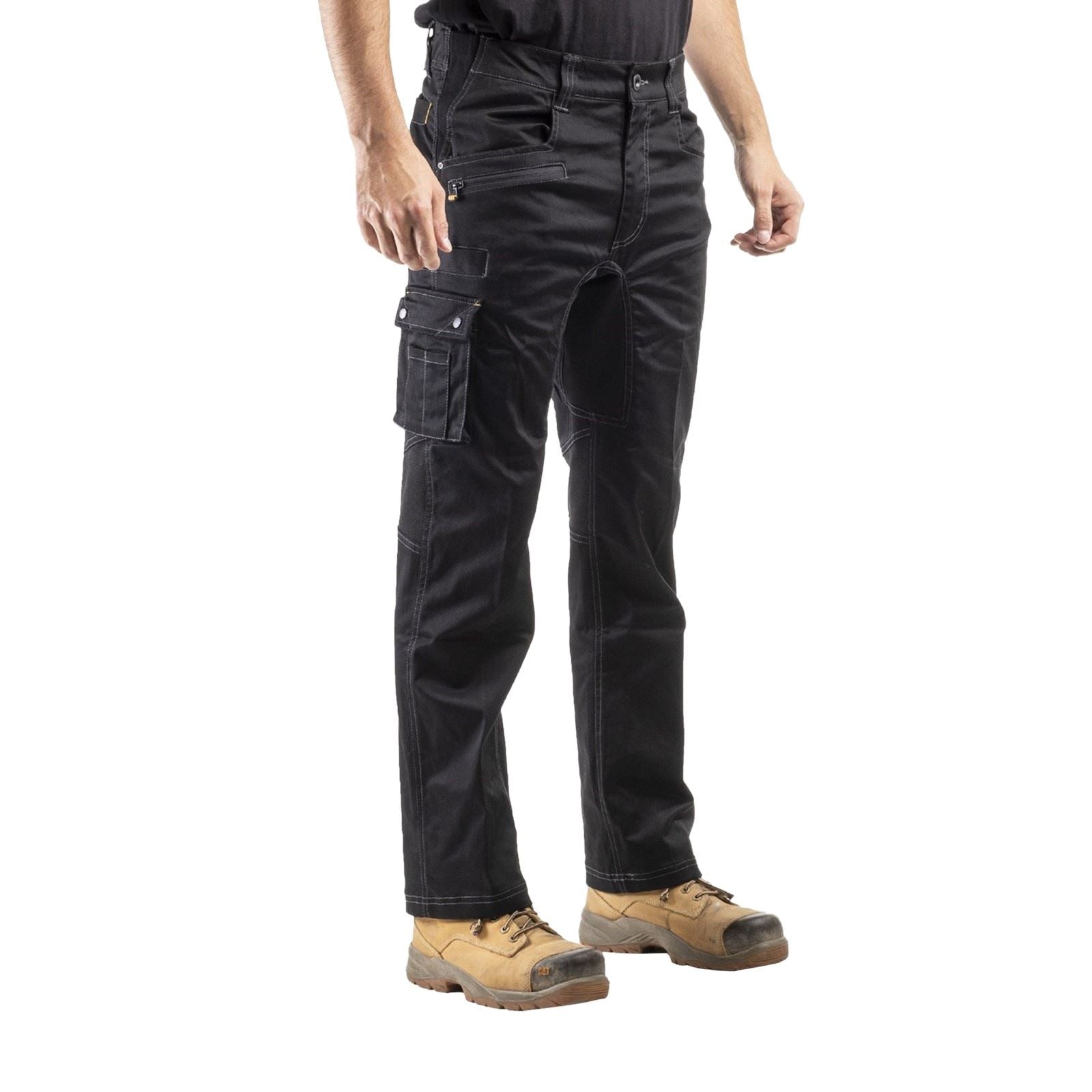 Caterpillar Operator FX Pantalons Noirs En Coton Pour Hommes - Extérieur