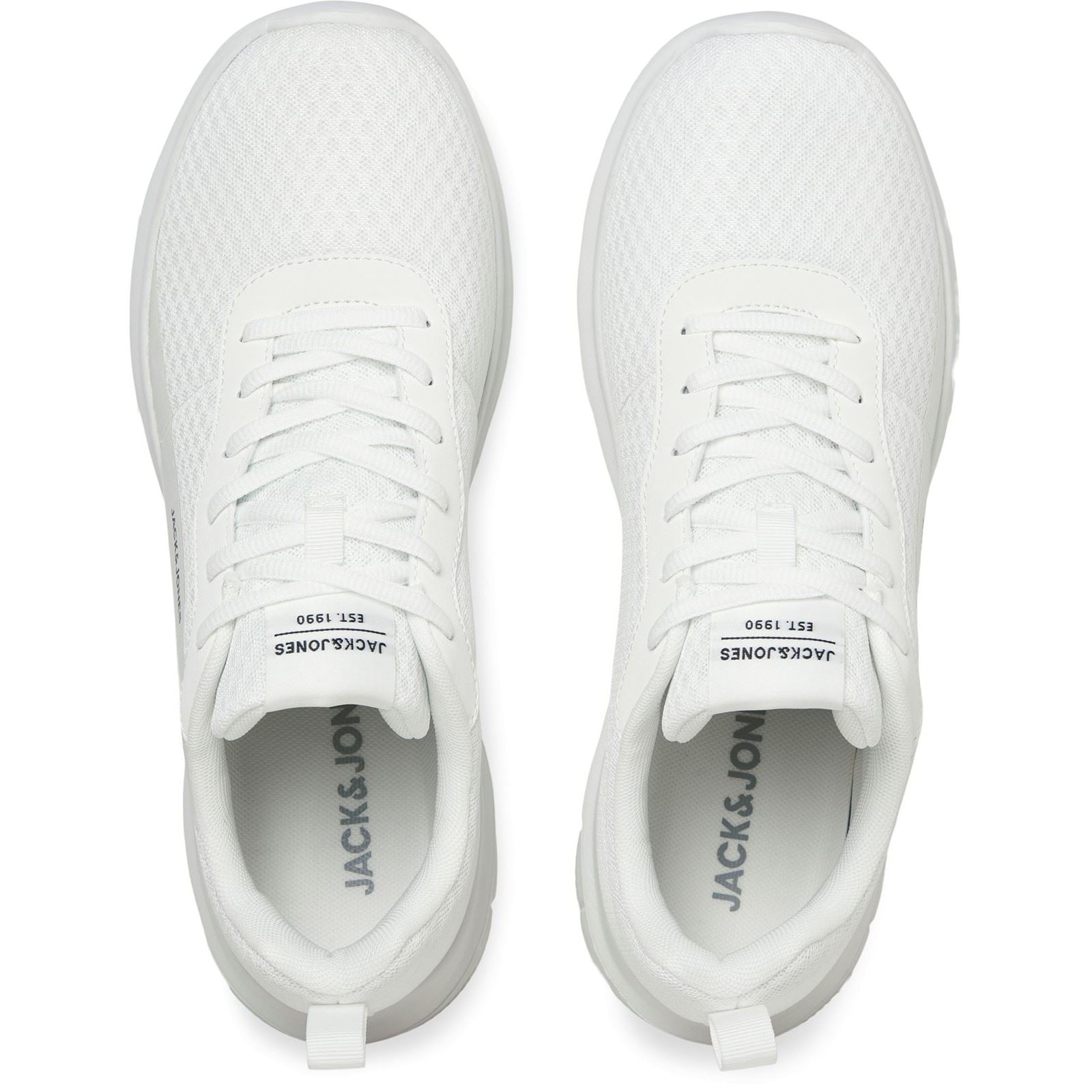 Jack & Jones Taylor Mesh Sneakers Pour Hommes En Polyuréthane Blanc Brillant