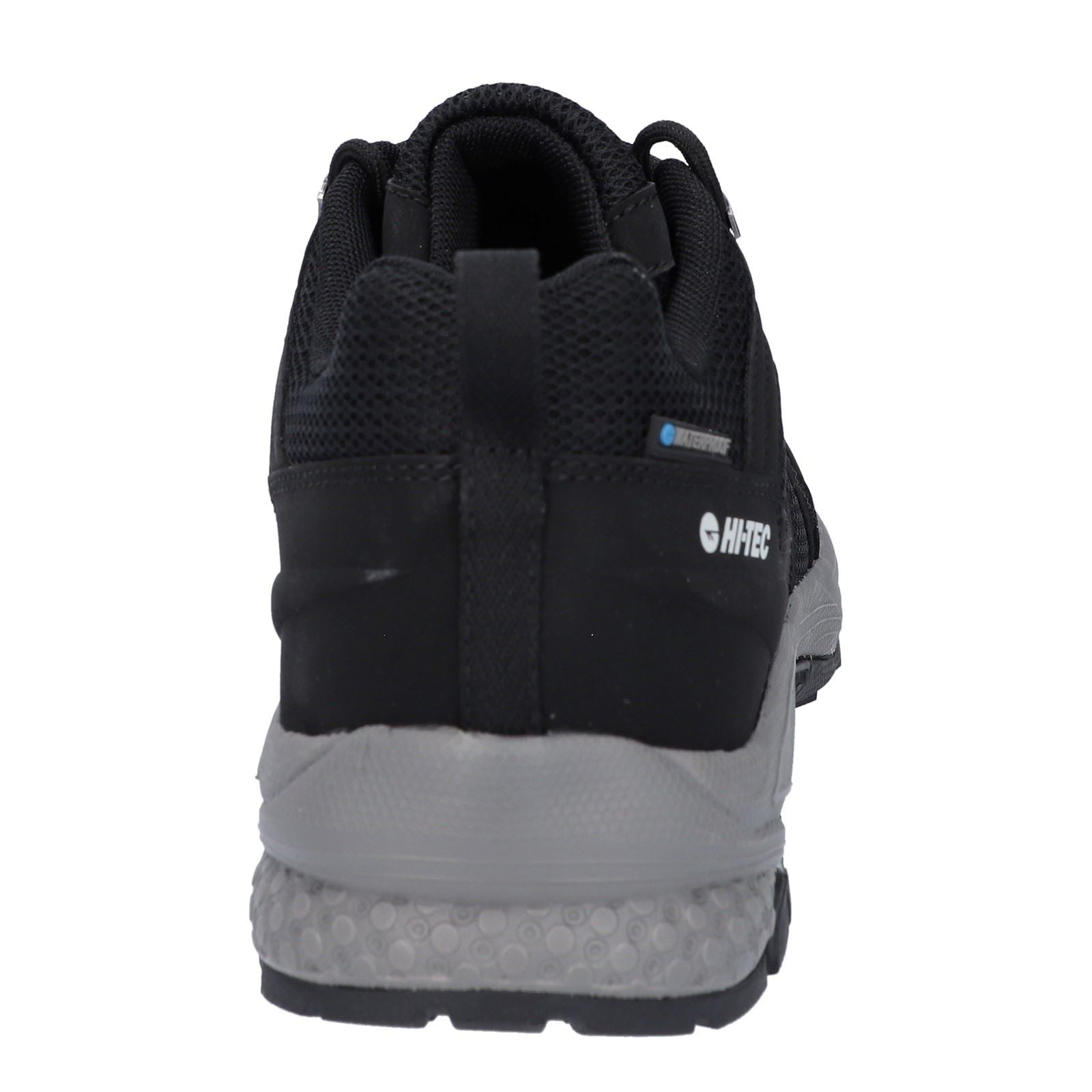 Hi-Tec Saunter WP Chaussures De Randonnée Noires Pour Hommes En Mesh Polyester.