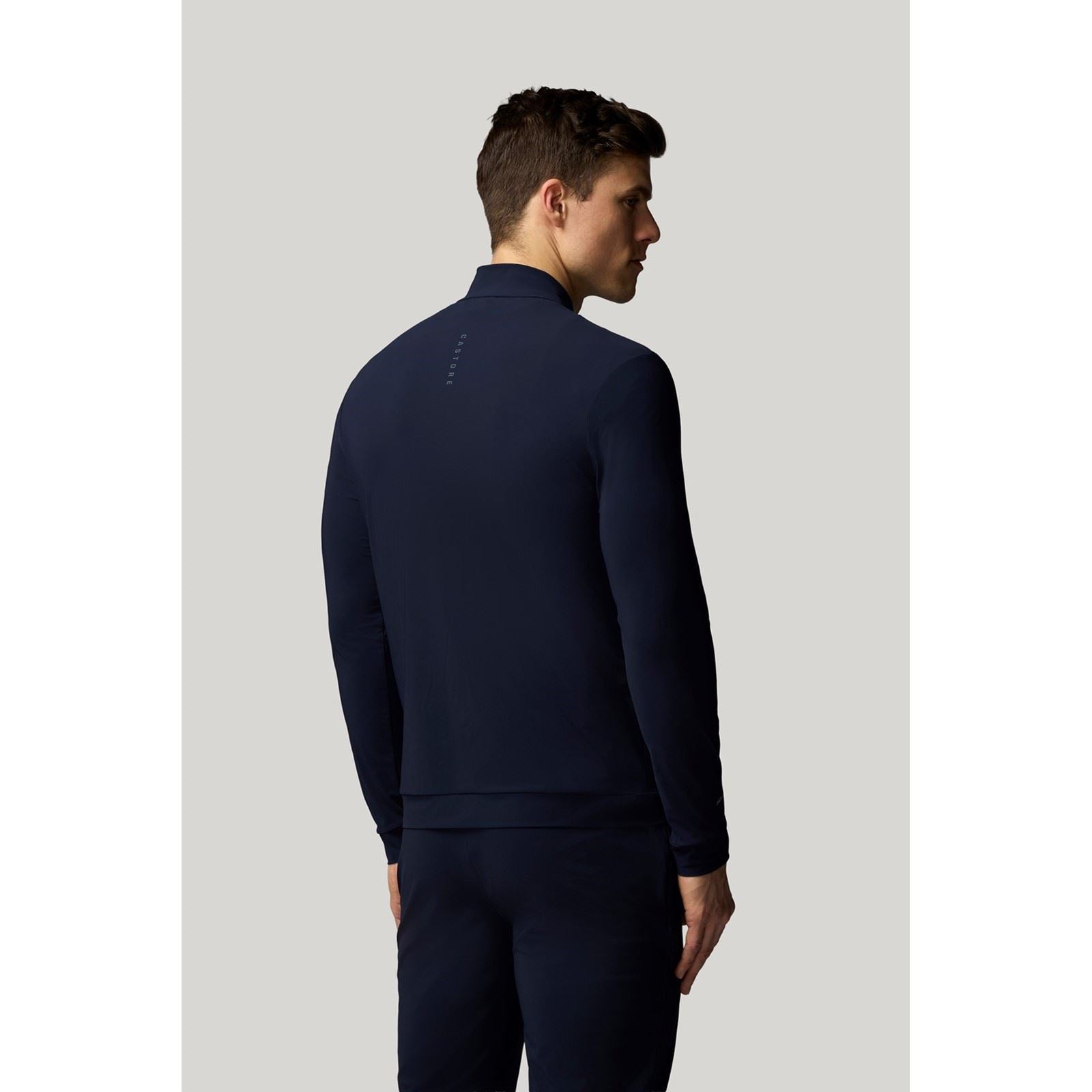 Castore Tech Training Vestes De Piste Bleues Pour Hommes