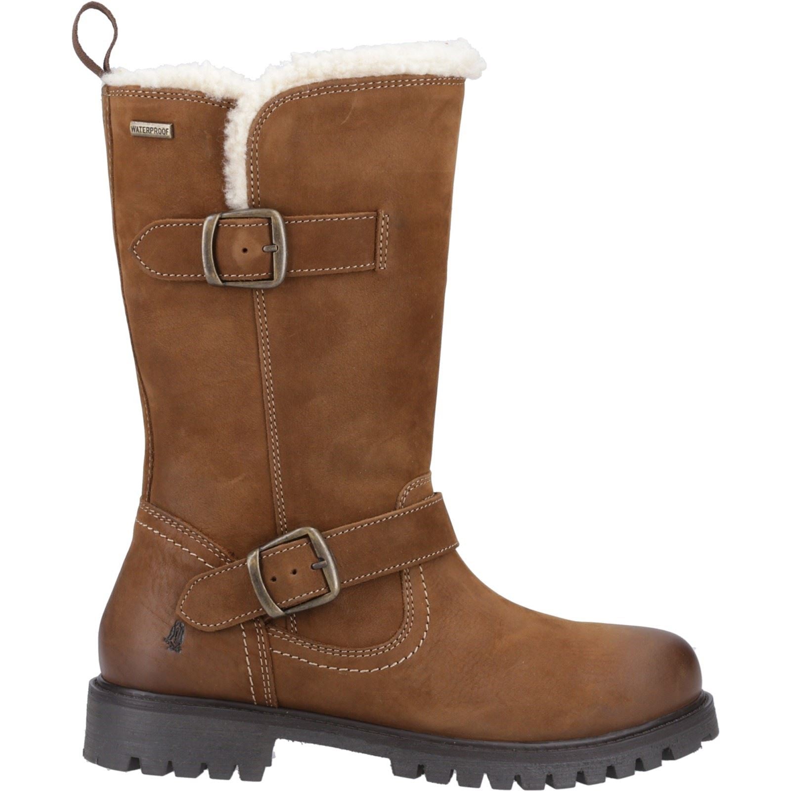 Hush Puppies Winnie Bottes En Cuir Pour Femmes Couleur Tan