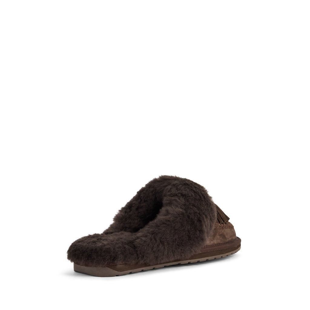 Emu Australia Tahnee Chaussons En Suède Pour Femmes Marron