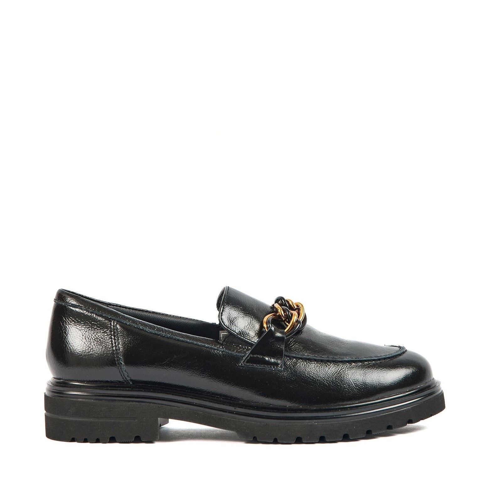 Pod Tate Mocassins Noirs Pour Femmes En Simili Cuir