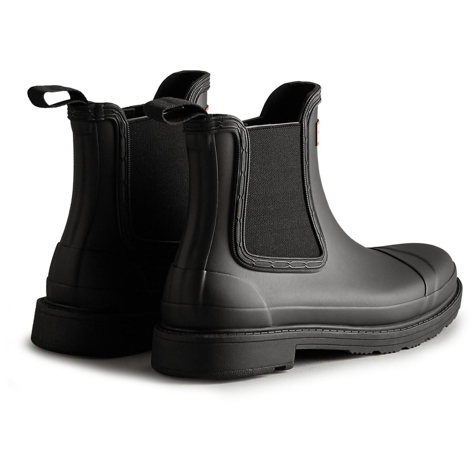 Hunter Commando Bottes En Caoutchouc Pour Femmes, Noires