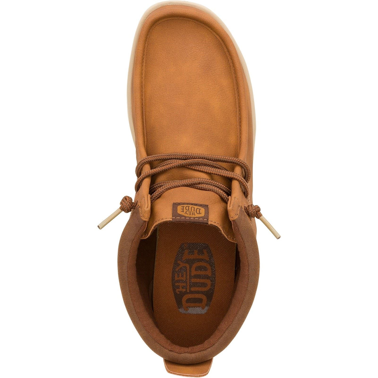 HEYDUDE Wally Mid GripR Classic Bottes Pour Hommes Cognac/Tan