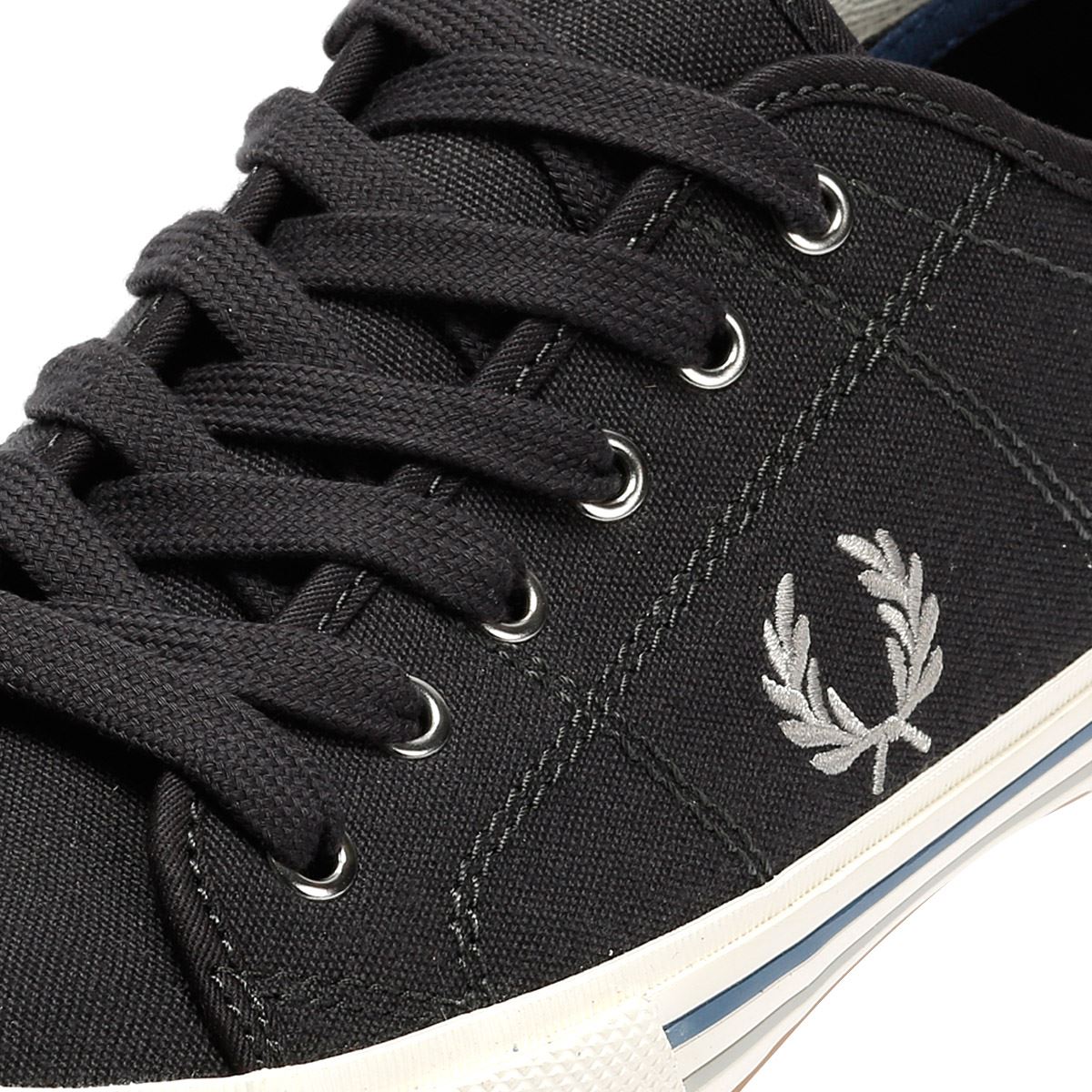 Fred Perry B708 Vintage Tennis Baskets Grises En Toile Pour Hommes