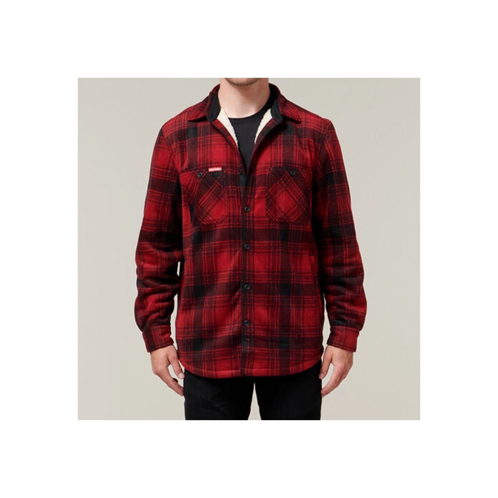 Hard Yakka Sherpa Veste En Polaire Rouge Pour Homme