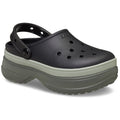 Crocs Classic Stacked Sabots Noirs En Thermoplastique