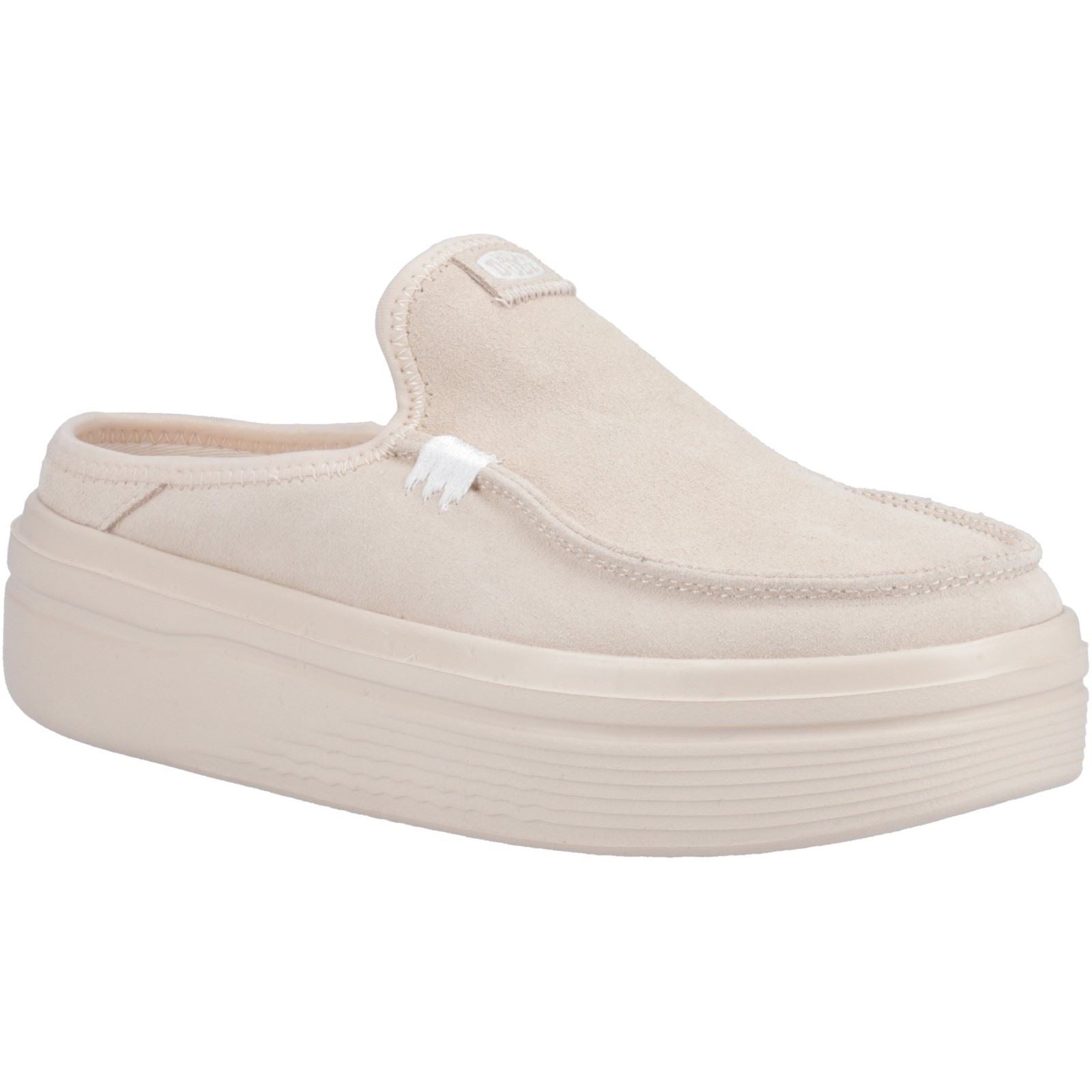 HEYDUDE Austin Lift Classic Mules En Cuir Pour Femmes De Couleur Blush