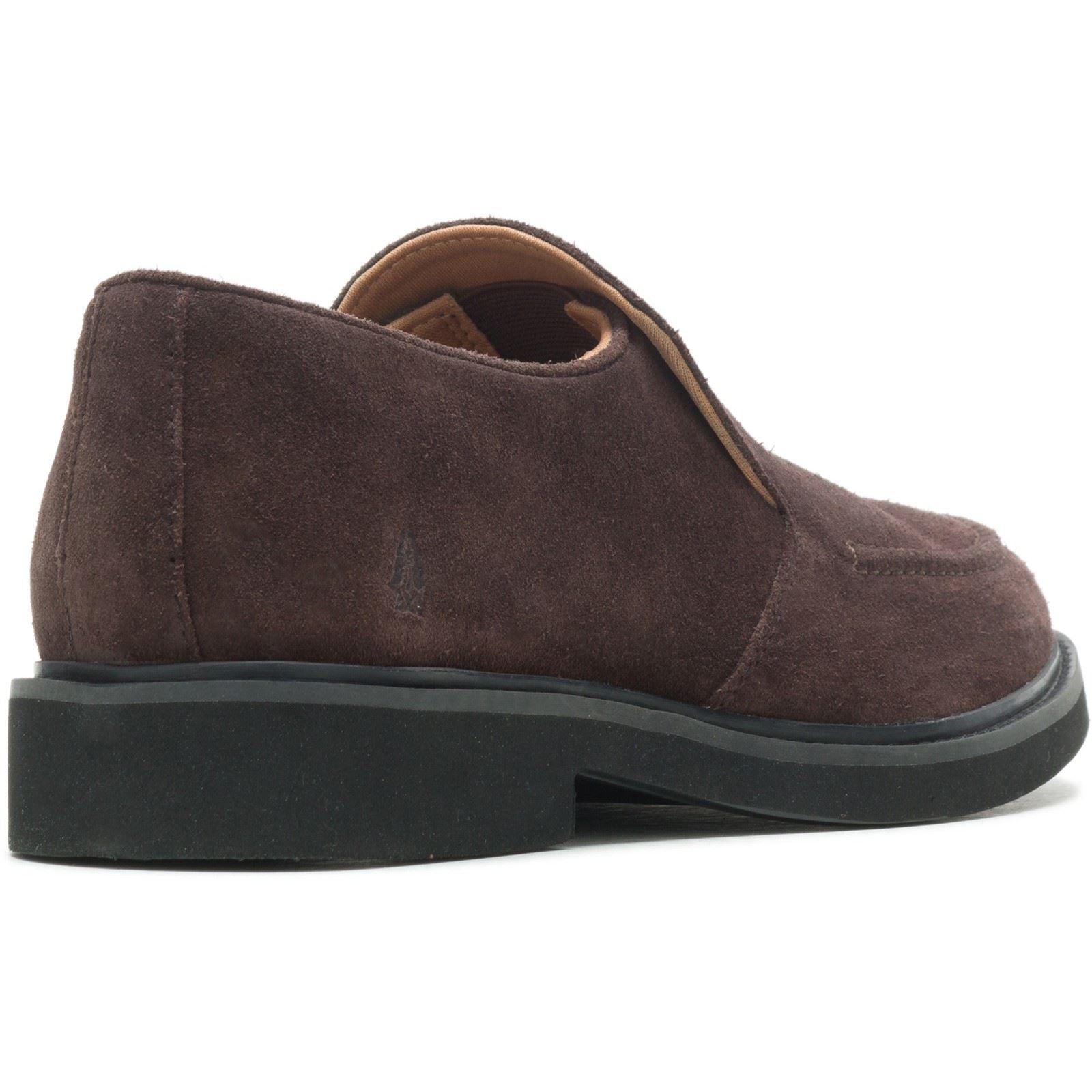 Hush Puppies Earl Slip On Chaussures Loafers Pour Hommes En Daim Marron