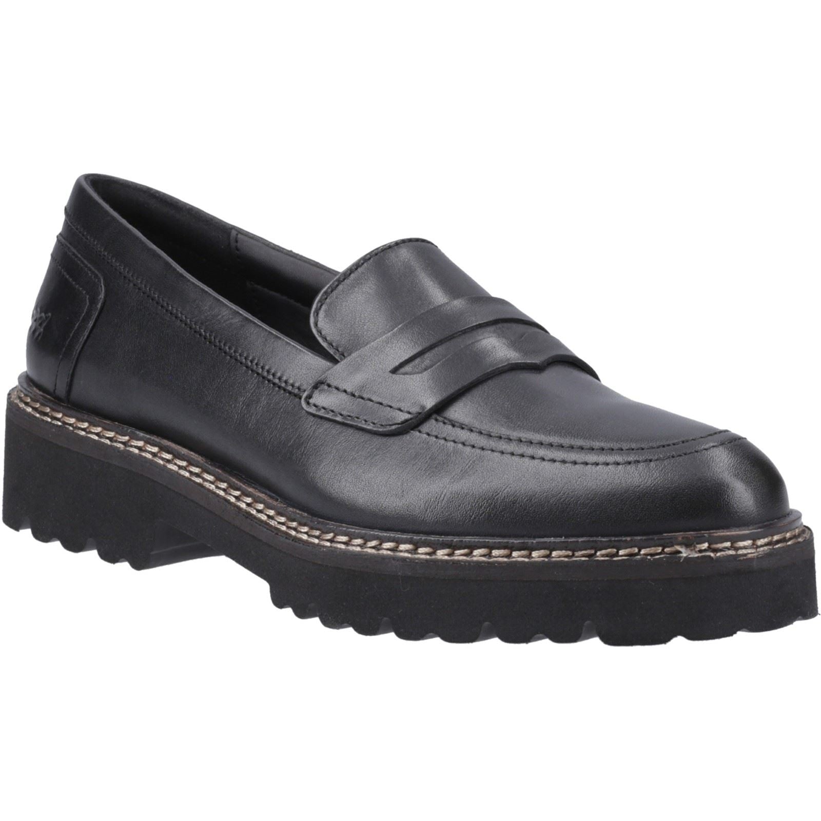 Pod Kenny Mocassins En Cuir Noirs Pour Femmes