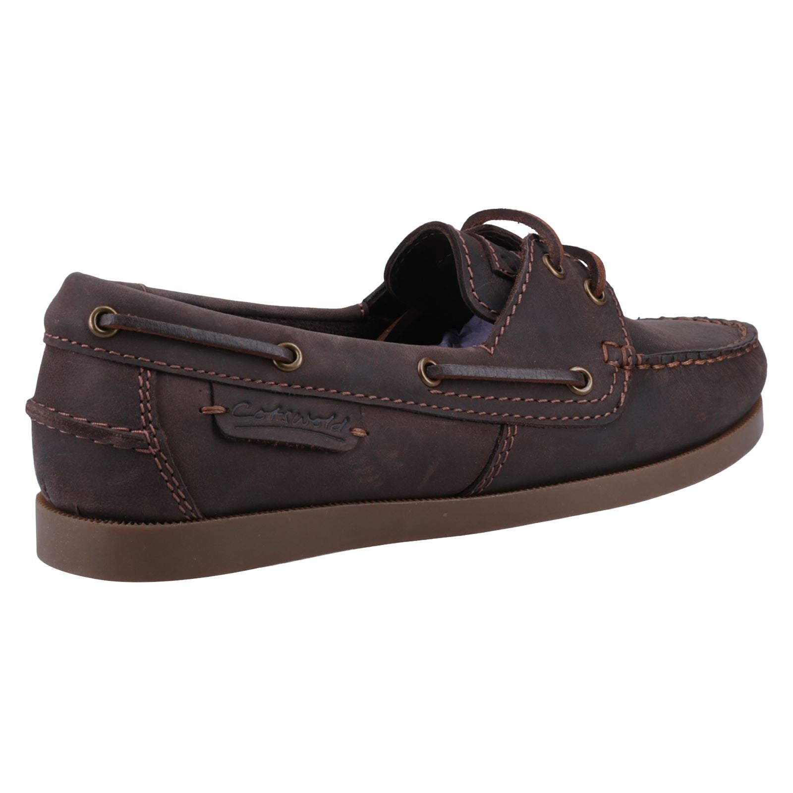 Cotswold Bartrim Chaussures Bateau Marron En Cuir Pour Hommes