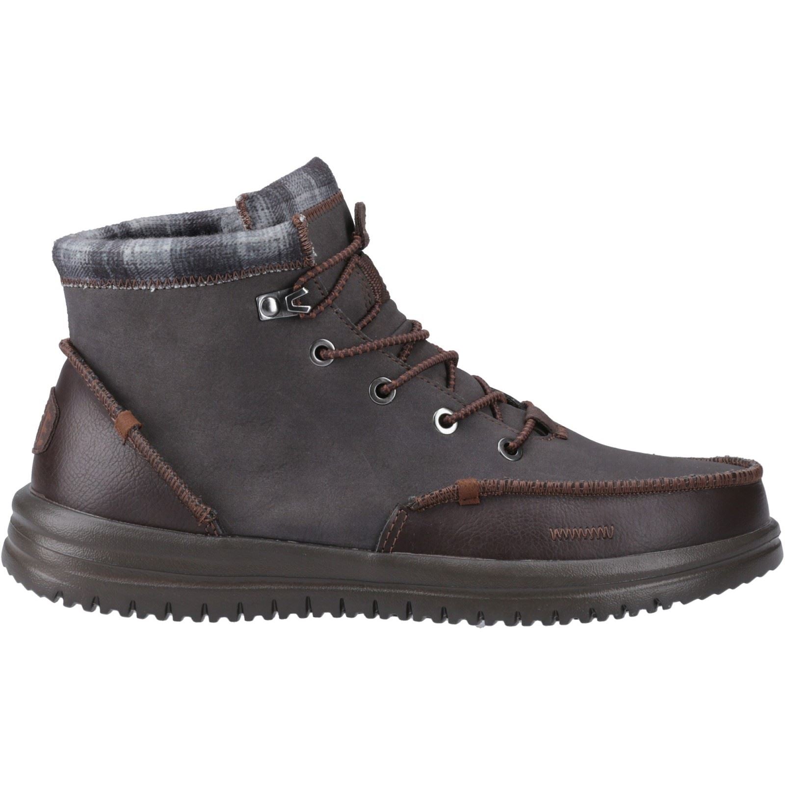 HEYDUDE Bradley Classic Bottes En Cuir Pour Hommes Marron