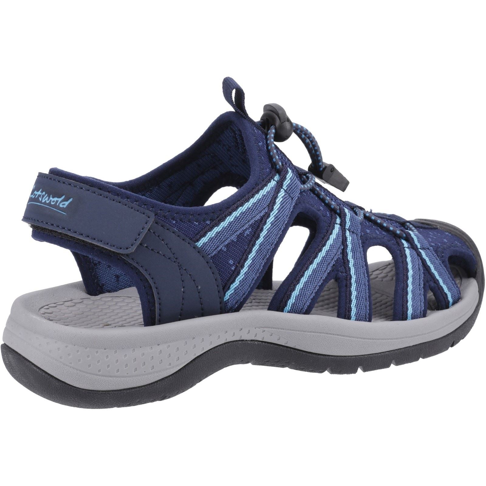 Cotswold Upton Sandales Pour Femmes En Marine/Turquoise