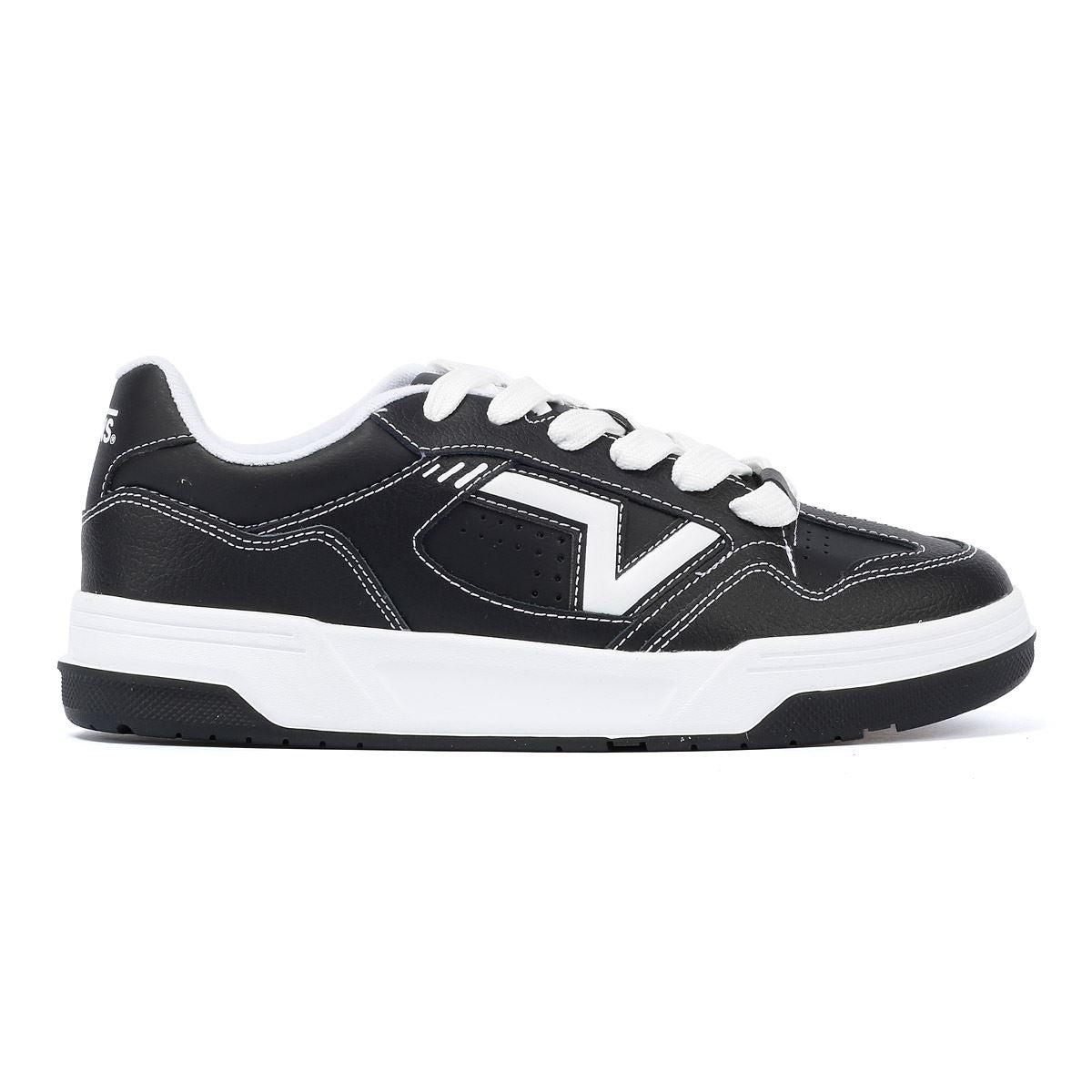 Vans Upland Baskets En Cuir Noir/Blanc