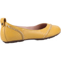Hush Puppies Janessa Flats Jaunes En Cuir Pour Femmes