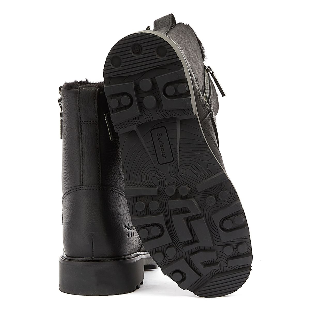 Barbour Bottes Noires Pour Femmes Derwent
