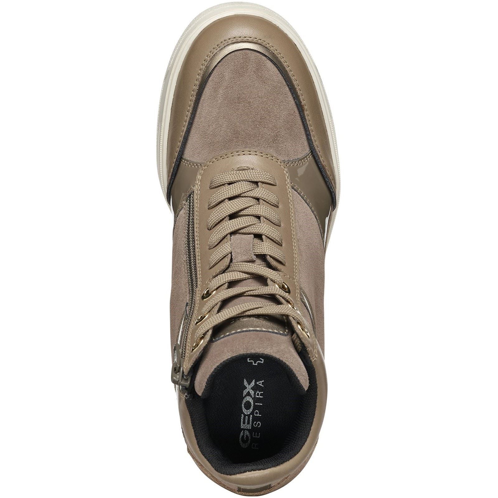 Geox D Maurica Baskets Femme Taupe Foncé