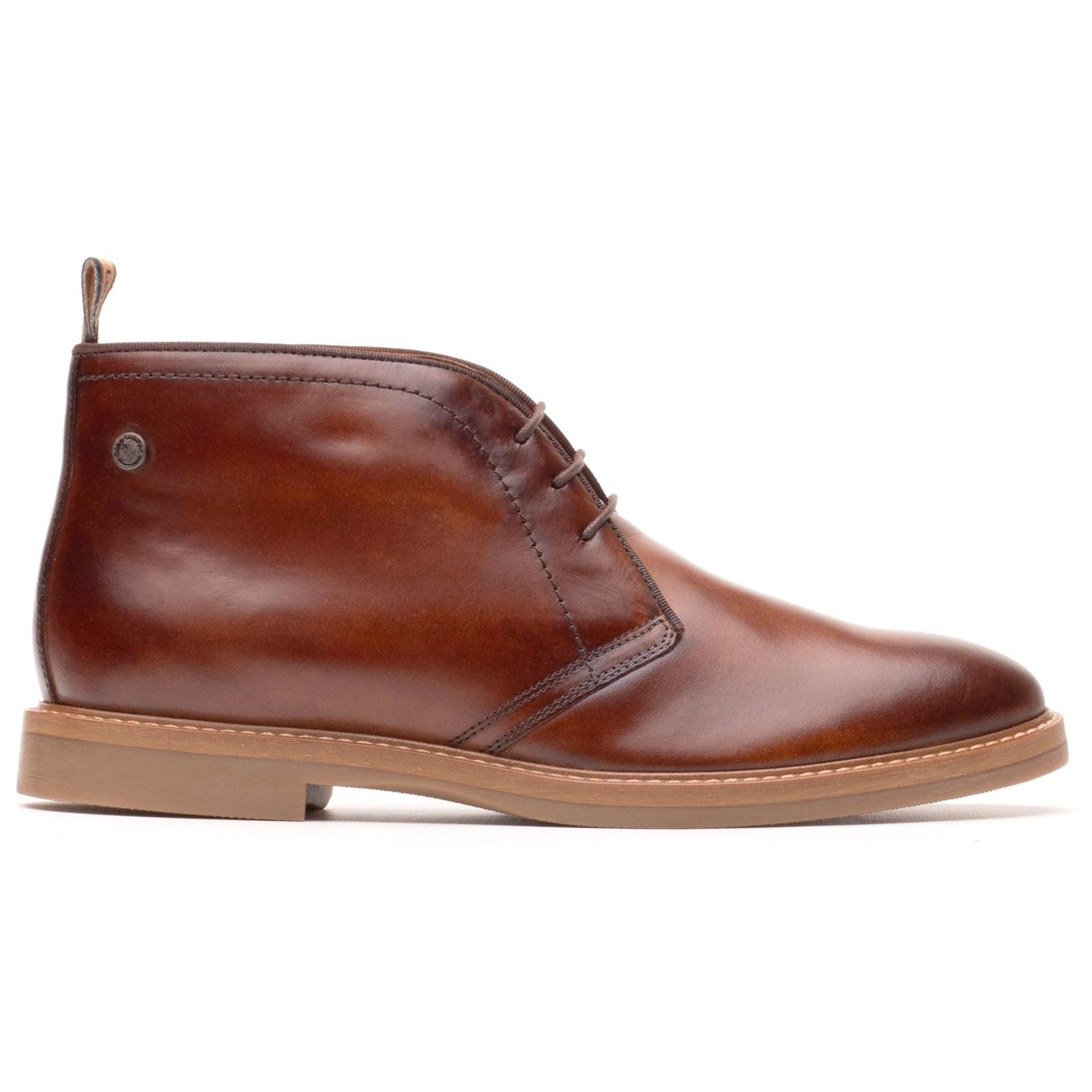 Base London Carlton Bottines En Cuir Pour Hommes Tan
