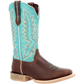 Durango Lady Rebel Pro Bottes En Cuir Pour Femmes Bay Marron/bleu Arctique