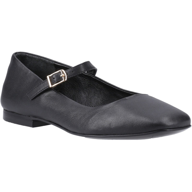 Hush Puppies Pasha Chaussures En Cuir Noir Pour Femme