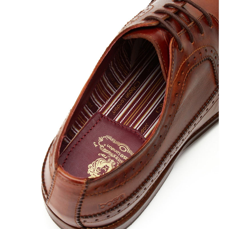 Base London Havisham Chaussures Derby Homme En Cuir Beige