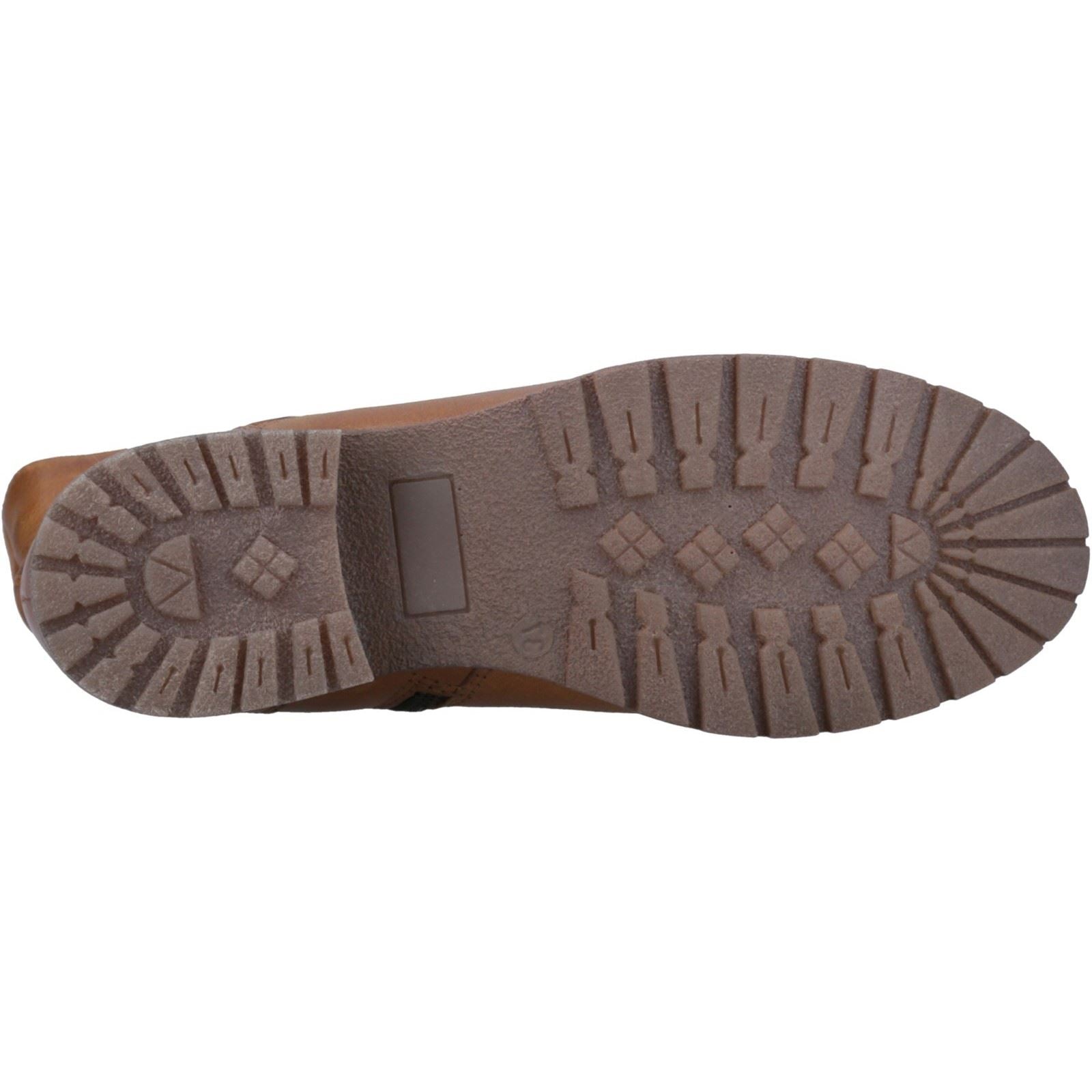 Hush Puppies Piper Bottes En Cuir Pour Femmes Couleur Tan
