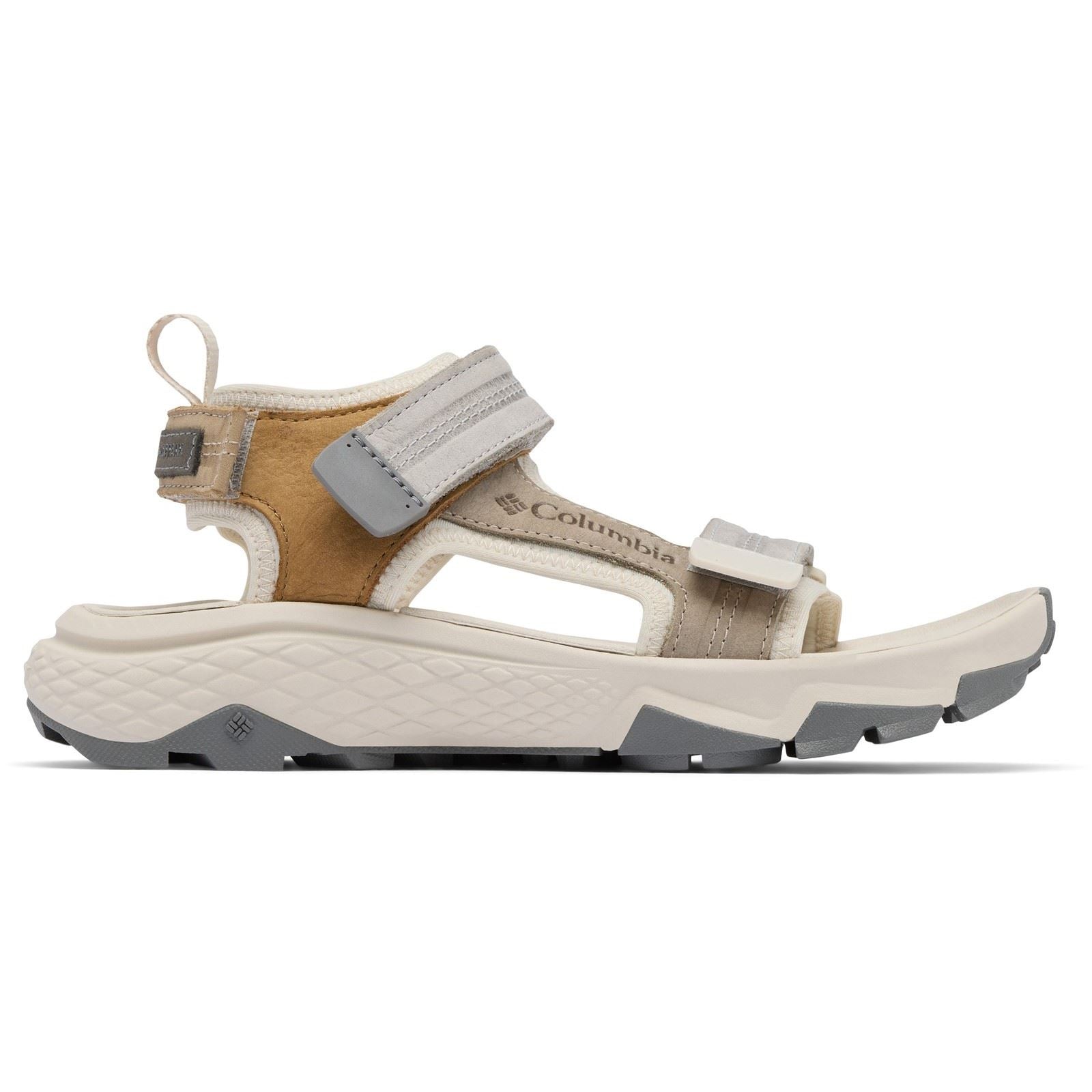 Columbia Peakfreak Rush Sandales En Cuir Pour Femmes En Pierre Sombre/Argile