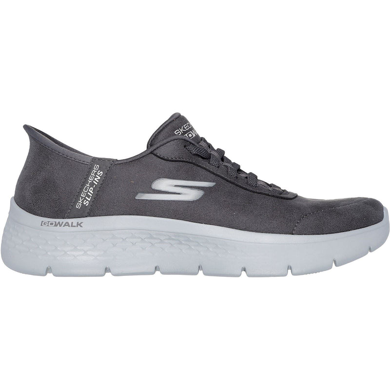 Skechers Go Walk Flex Mali Chaussures De Sport Pour Femmes En Toile Anthracite