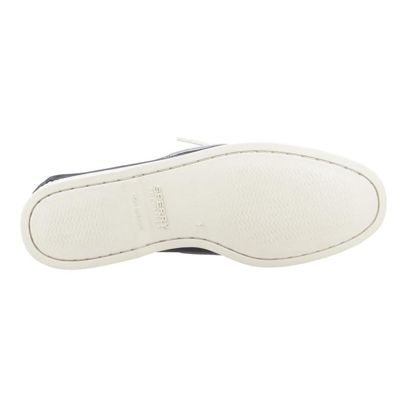 Sperry Authentic 2 Eye Chaussures Bateau Pour Hommes En Cuir Bleu Marine