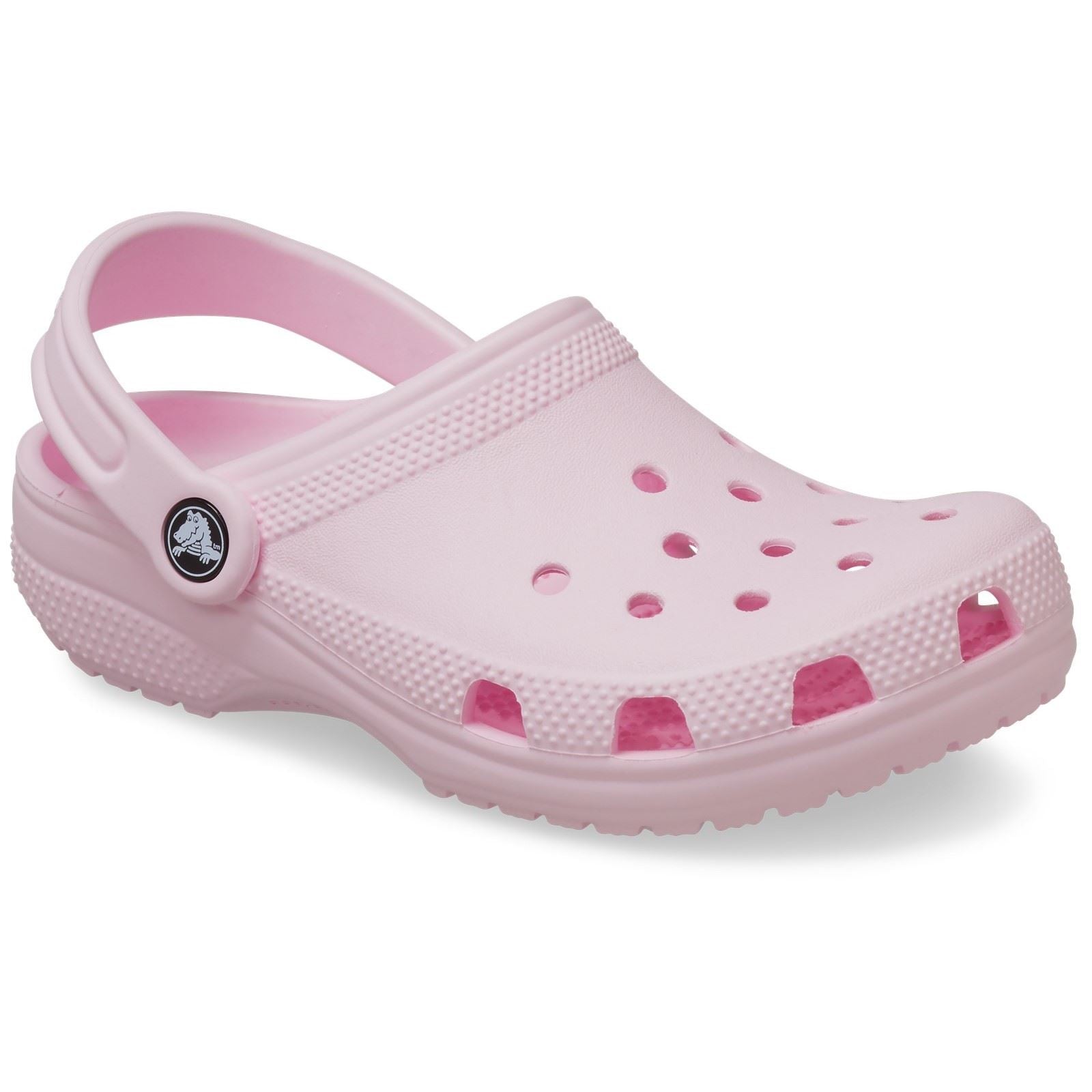 Crocs Toddler Classic Croslite Rubber Pink Milk Loafers
