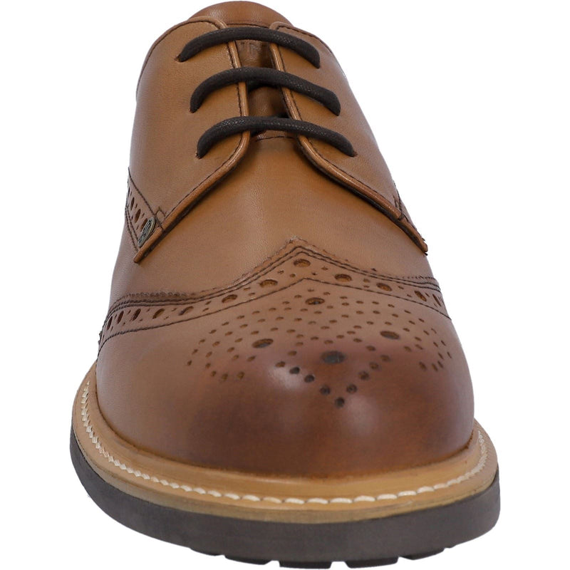 Hunter Cawdor Chaussures Brogues En Cuir Pour Hommes, Couleur Fauve