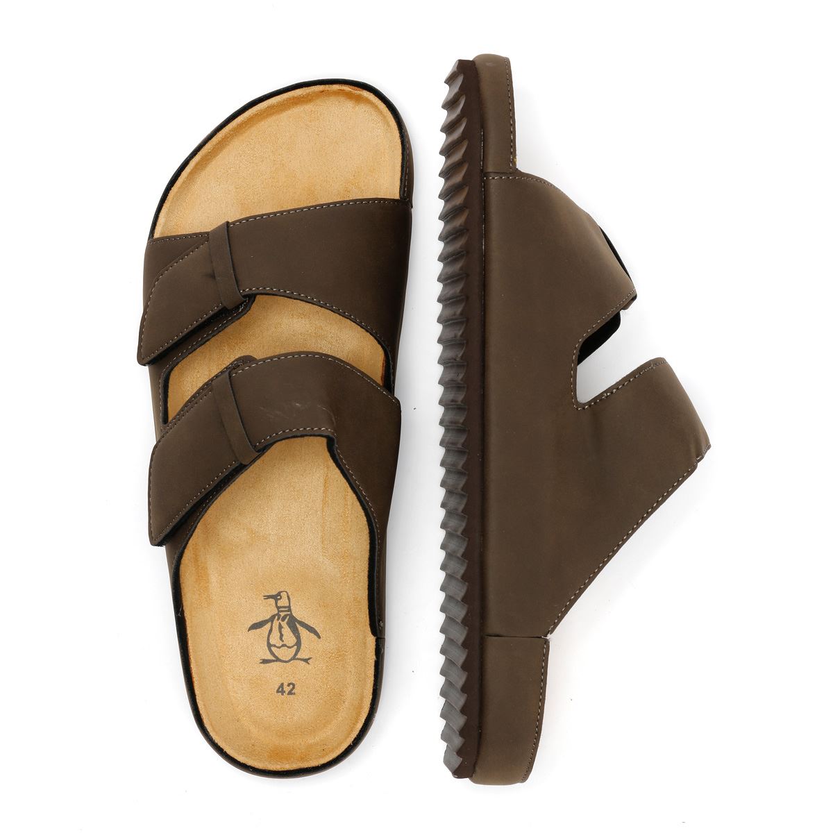 Penguin Panache Sandales Marron Pour Hommes