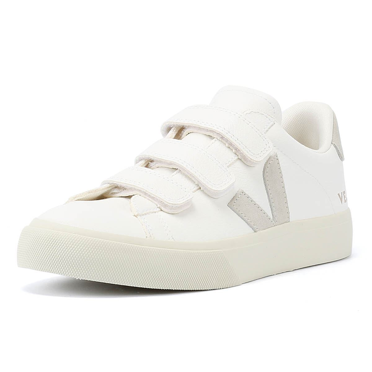 Veja Recife Baskets En Cuir Blanc/Naturel Pour Femmes