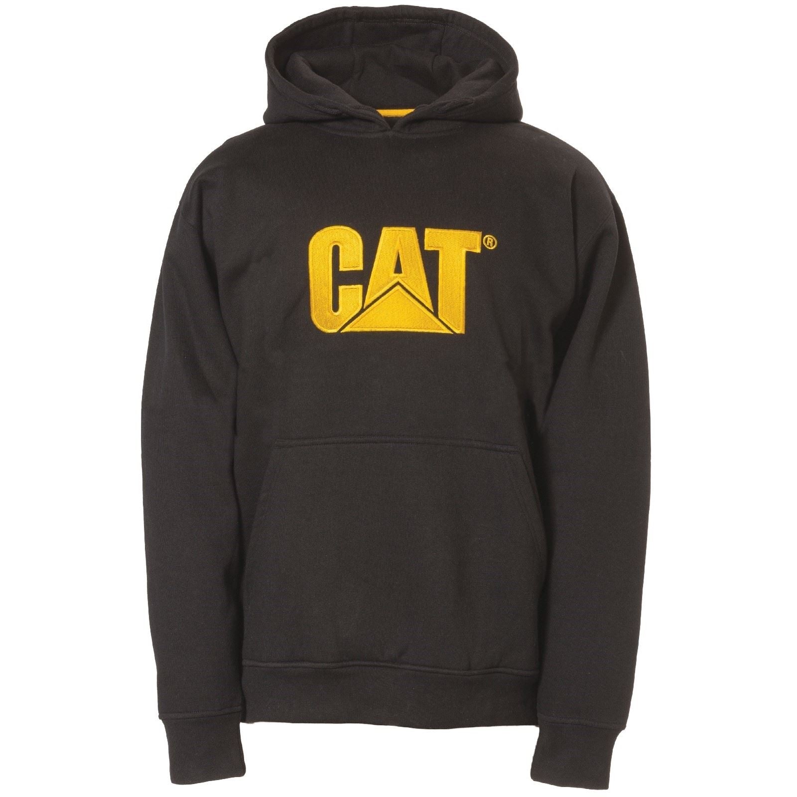 Caterpillar Trademark Sweatshirt À Capuche Noir En Coton Pour Homme