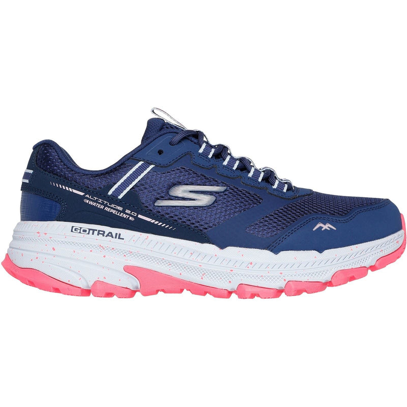 Skechers Performance GO RUN Trail Altitude 2.0 Ravine Chaussures De Sport Pour Femmes En Cuir Bleu Marine/orange