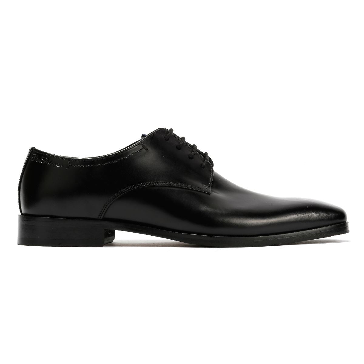 Ben Sherman Kenton Chaussures Noires En Cuir Pour Homme À Lacets