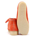 Clarks Originals Wallabee Bottes Orange Pour Femmes En Daim