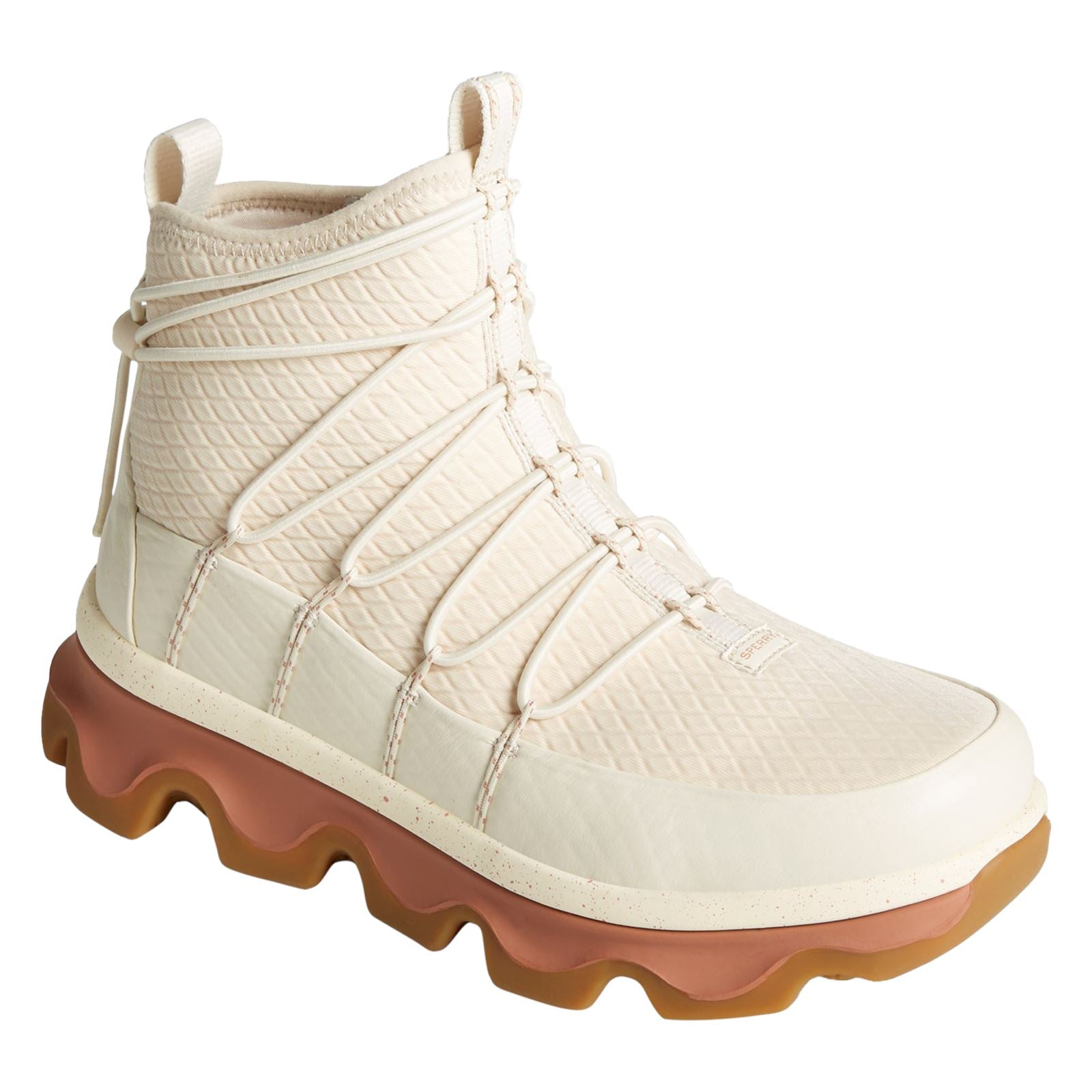 Sperry Saltwater 3D Bottes En Caoutchouc Blanches En Tissu