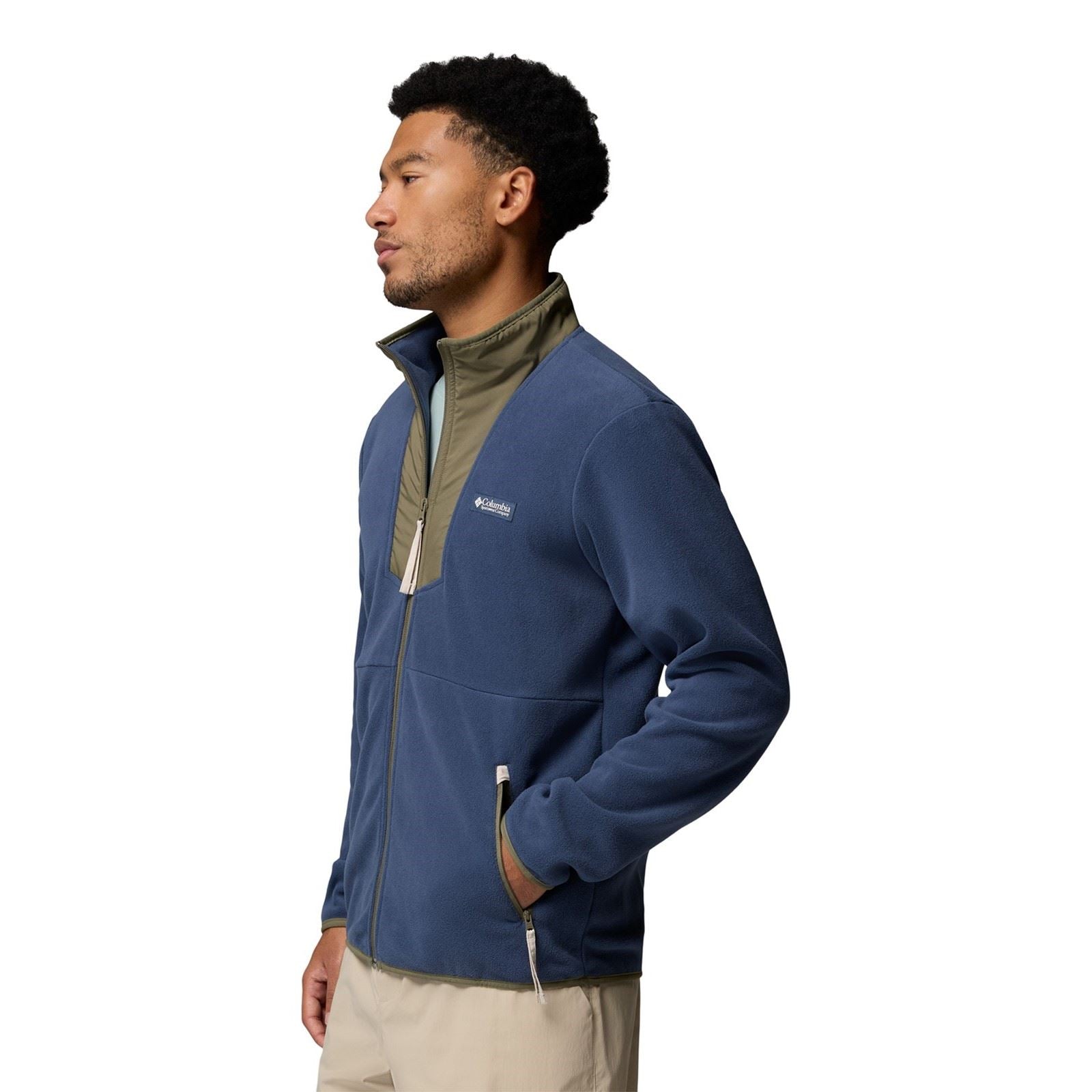 Columbia Sequoia Grove Full Zip Veste En Polaire Bleue Pour Homme