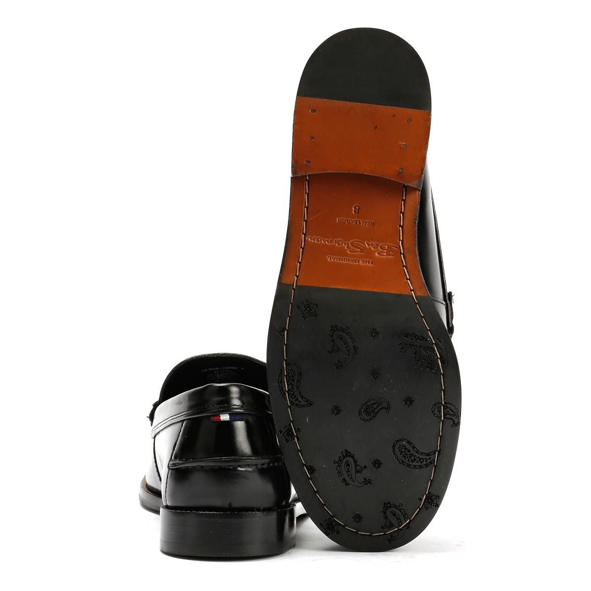Ben Sherman Sid Mocassins Noirs En Cuir Pour Hommes