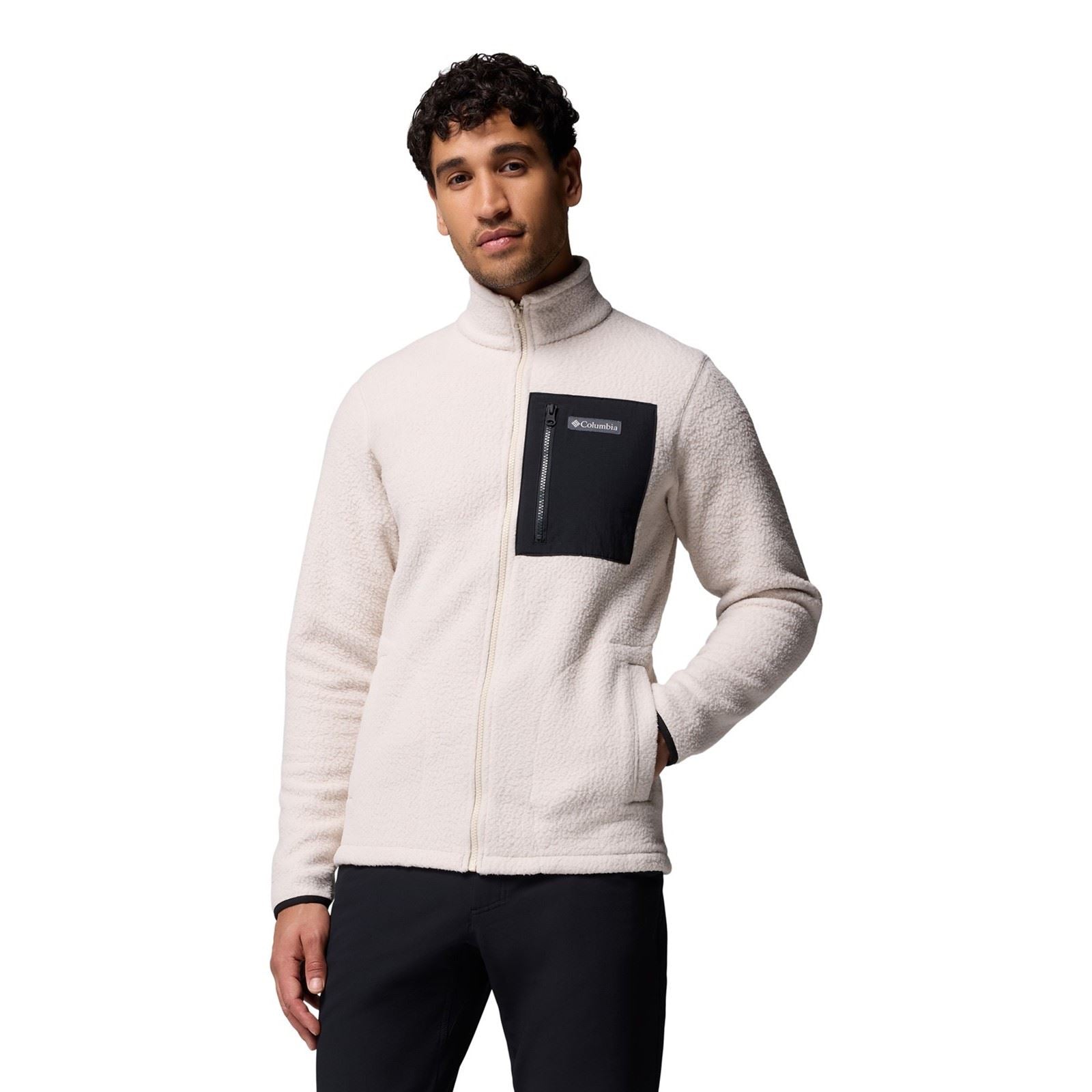 Columbia Jasper Ridge Pebbled Full Zip Fleece Veste En Polaire Brune Pour Homme