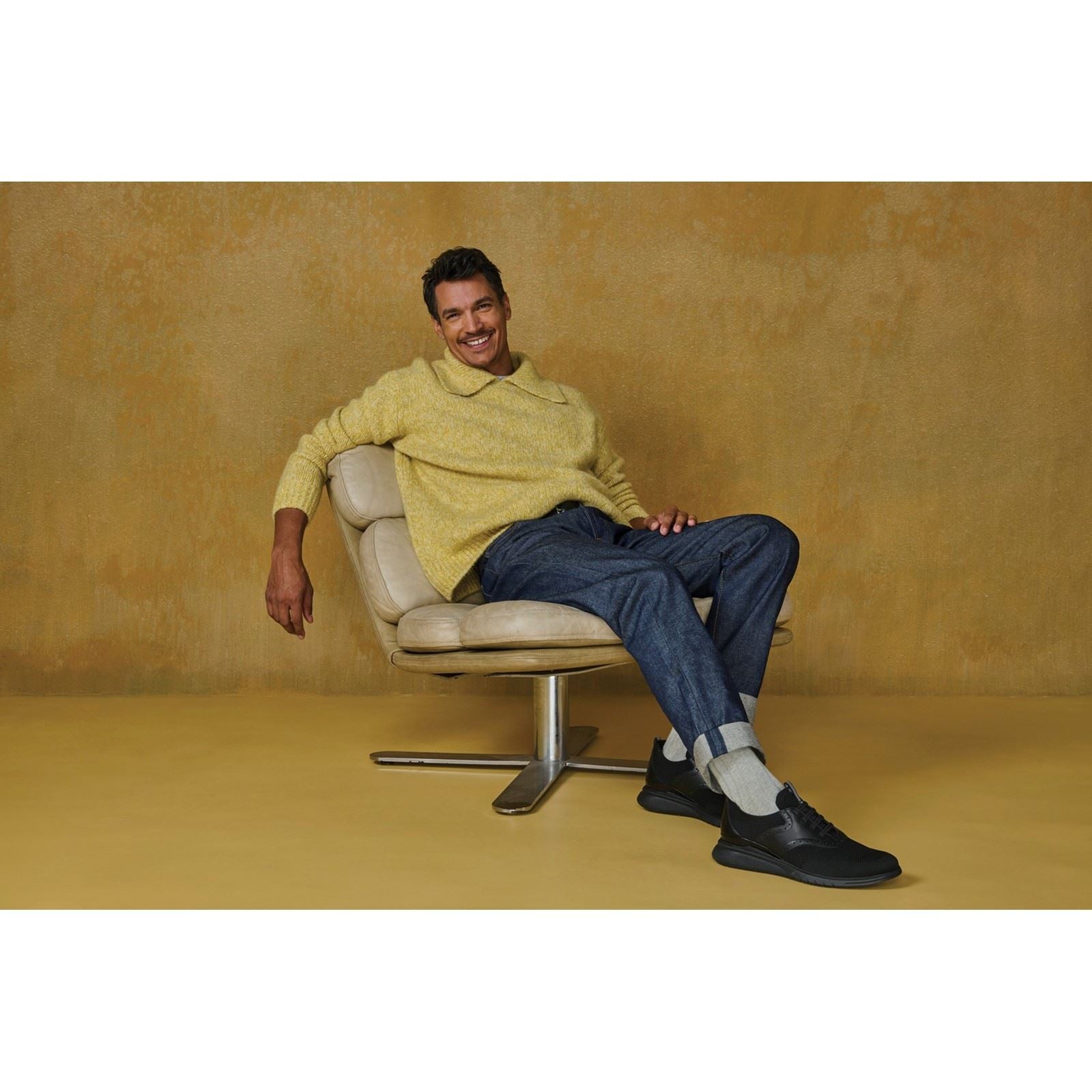 Hush Puppies Advance Chaussures À Lacets Noires/noires Pour Hommes En Cuir