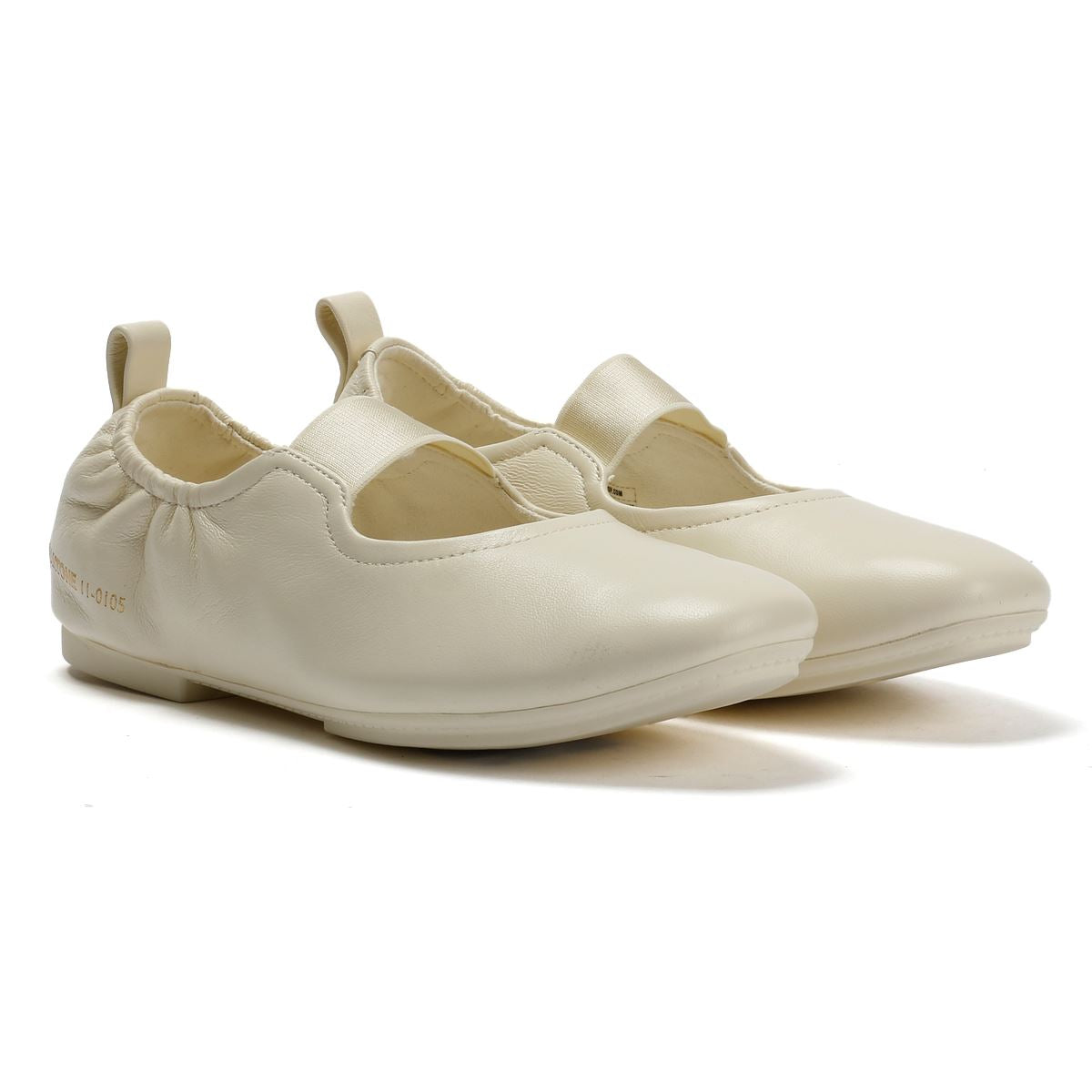 FitFlop X Pantone Delicato Mary Jane Chaussures Blanches En Cuir Pour Femmes