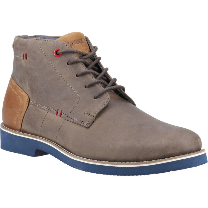 Pod Aries Bottes Grises En Cuir Pour Homme